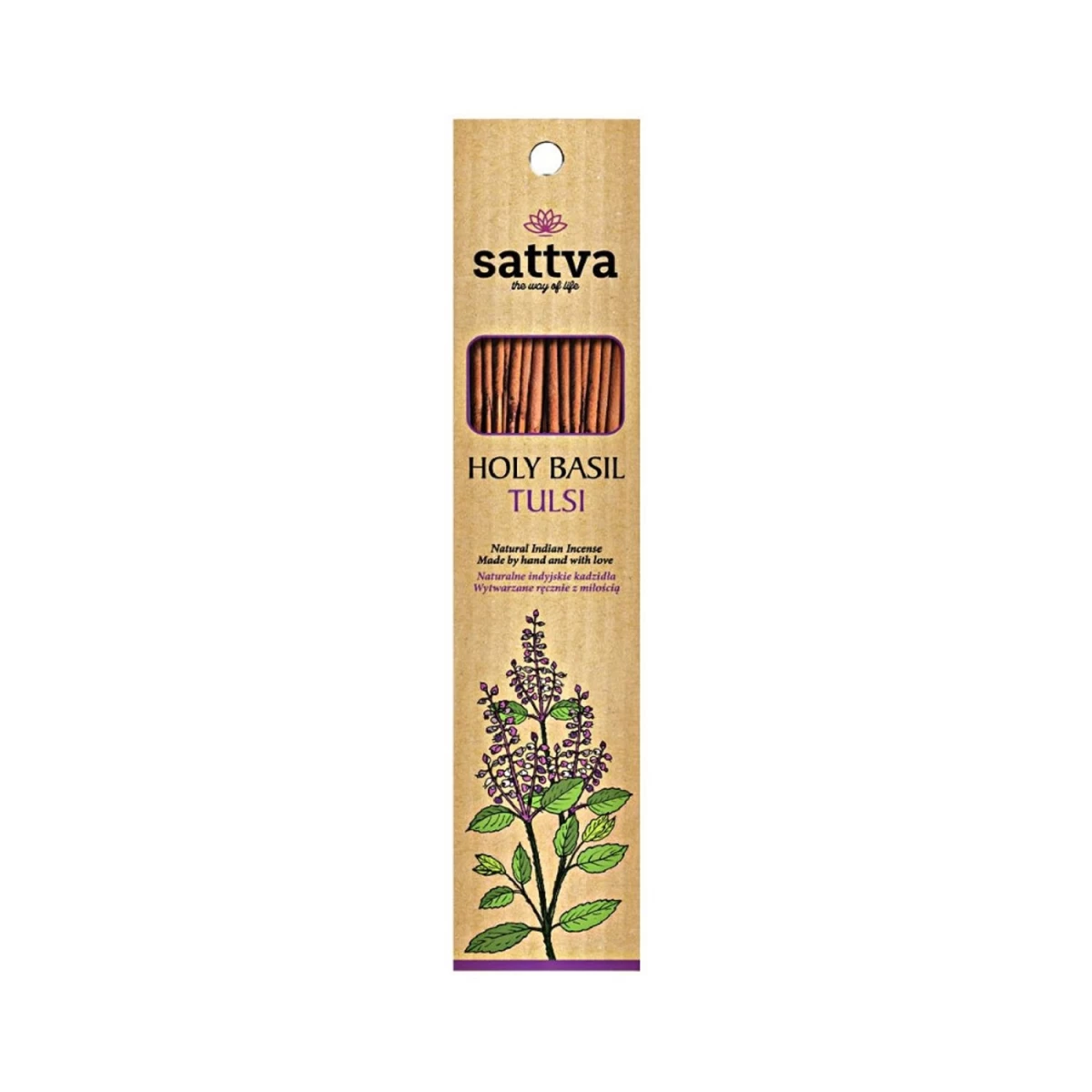 Sattva Natūralūs Indiški Smilkalai Tulsi, 15 Lazdelių.