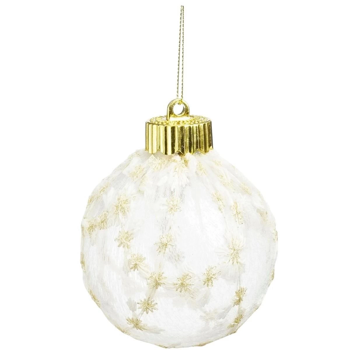 Saugus Plastikinis Baublys Dia. 8 Cm, Dekoruotas žėručiu