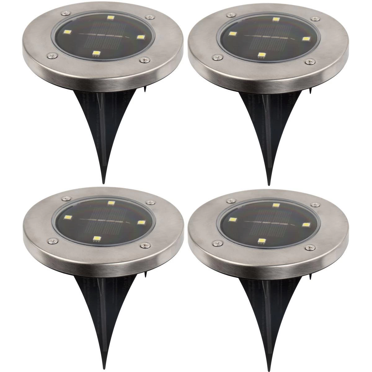 Saulės Lempa 4 Vadovaujama Smd žemės Laužymo Kpl.4pcs