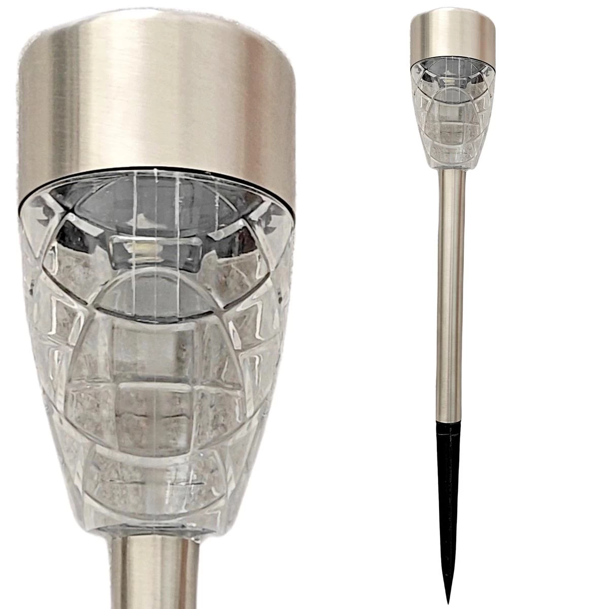 Saulės Lempa 5,5x39,5 Cm Prizmė Inox