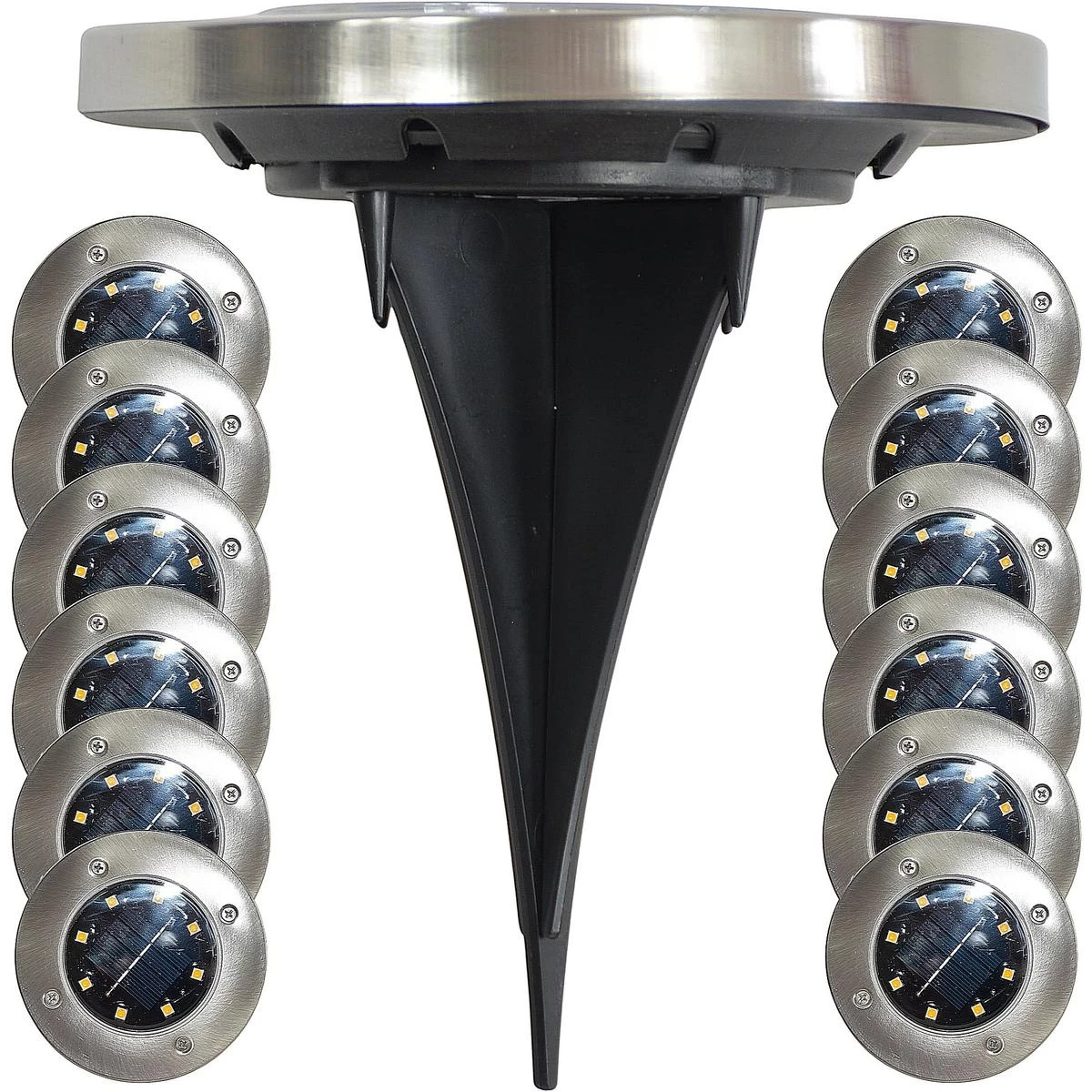 Saulės Lempa 8 Vadovaujama Smd žemės Laužymo Kpl.12pcs