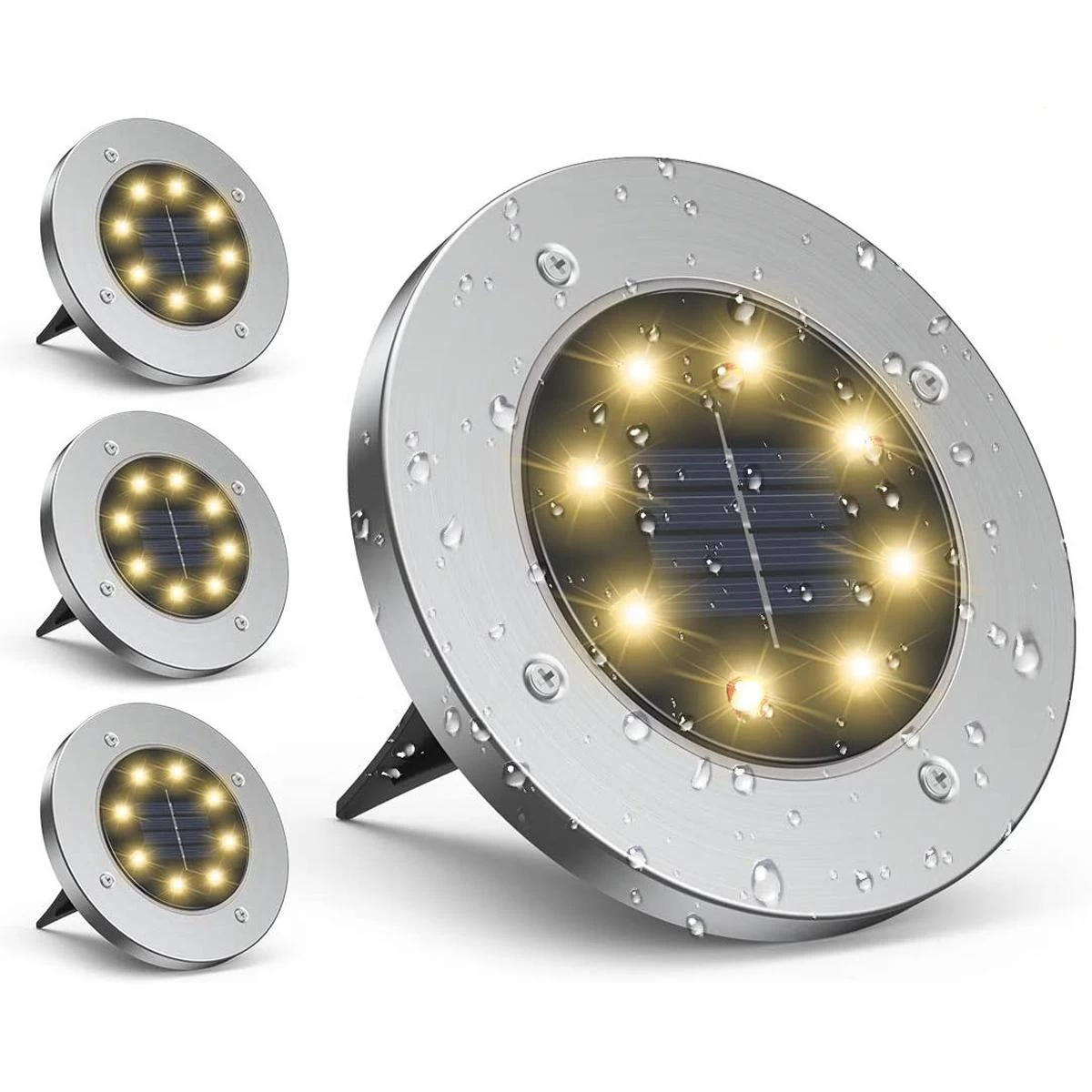 Saulės Lempa 8 Vadovaujama Smd žemės Laužymo Kpl.4pcs