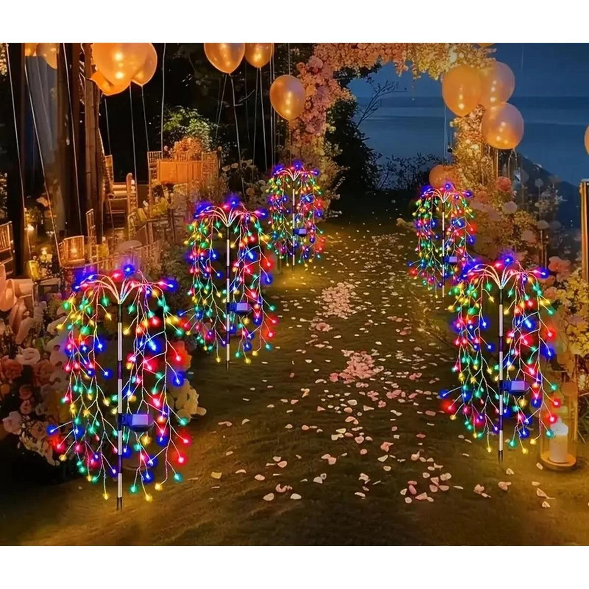 Saulės žibintas Fejerverkai Medis Daugiaspalvis 72cm 120 Led Saulės žibintas Fejerverkai Medis Daugiaspalvis 72cm 120 Led