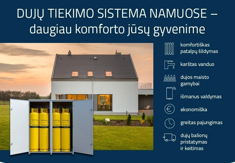 Dujinio šildymo sistema