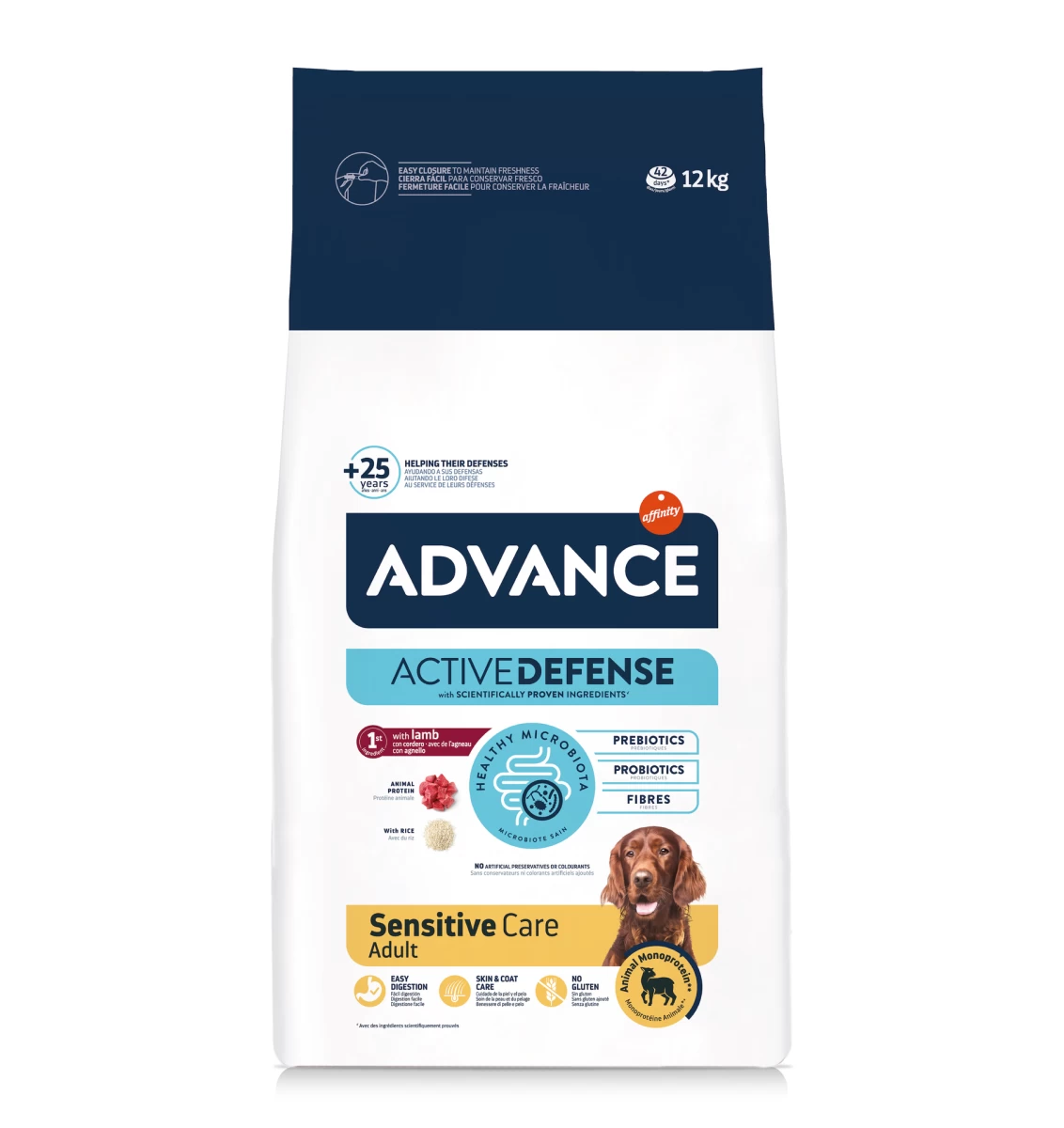 Sausas maistas Advance Adult Sensitive Lamb &amp; Rice 12 kg