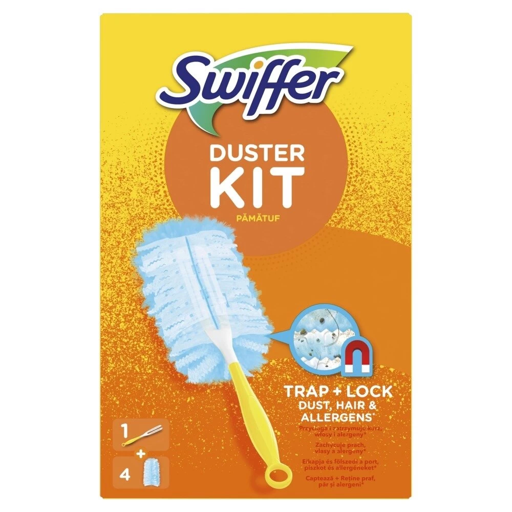 Sausos šluostės rinkinys SWIFFER Duster Starter Kit Sausos šluostės rinkinys SWIFFER Duster Starter Kit