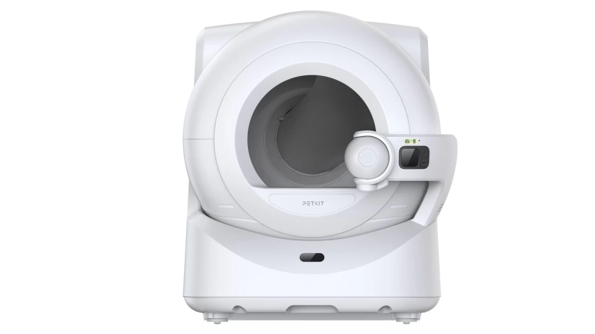 Savaime išsivalantis kačių tualetas PetKit Purbot Ultra, baltas + DOVANA Maišeliai Petkit litter box Purobot ULTRA- 3 vnt