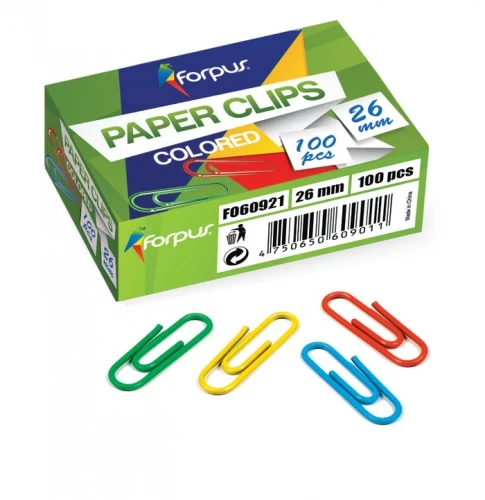 Sąvaržėlės Forpus, spalvotos, 26mm, apvalios (100)