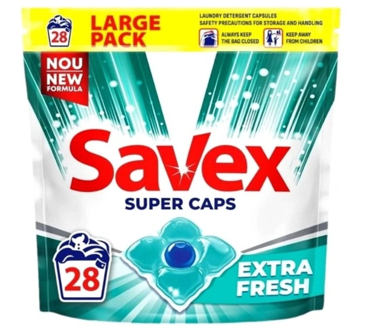 Savex White Skalbimo Kapsulės, 28 Vnt.