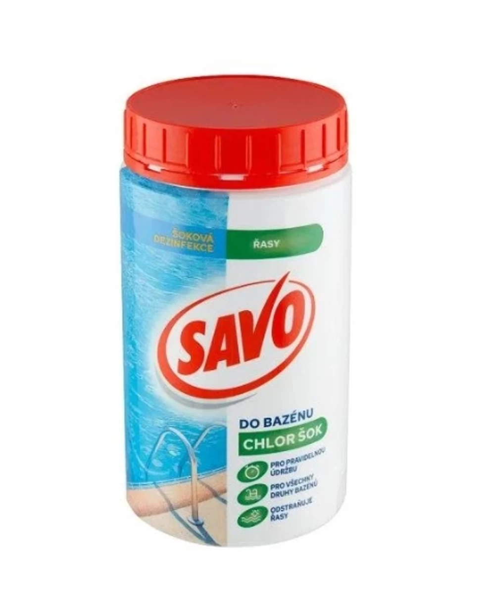 Savo Chlorine Shock Dezinfekavimo Priemonė Baseinui Nuo Dumblių, 850 G