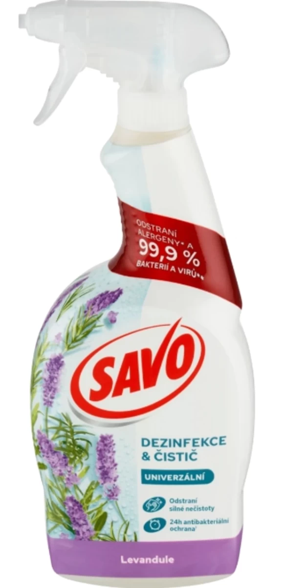 Savo Universalus Dezinfekcinis Purškiamasis Purškiklis Levandų, 700 Ml