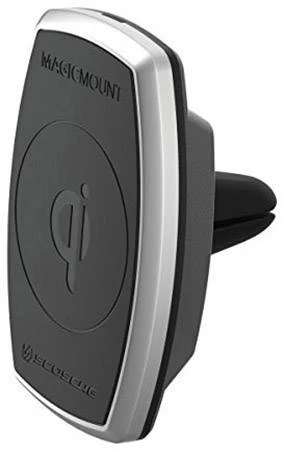 scosche Magicmount Pro Charge Vent Automobilinis Laikiklis Su Belaidžiu įkrovimu (juodas)