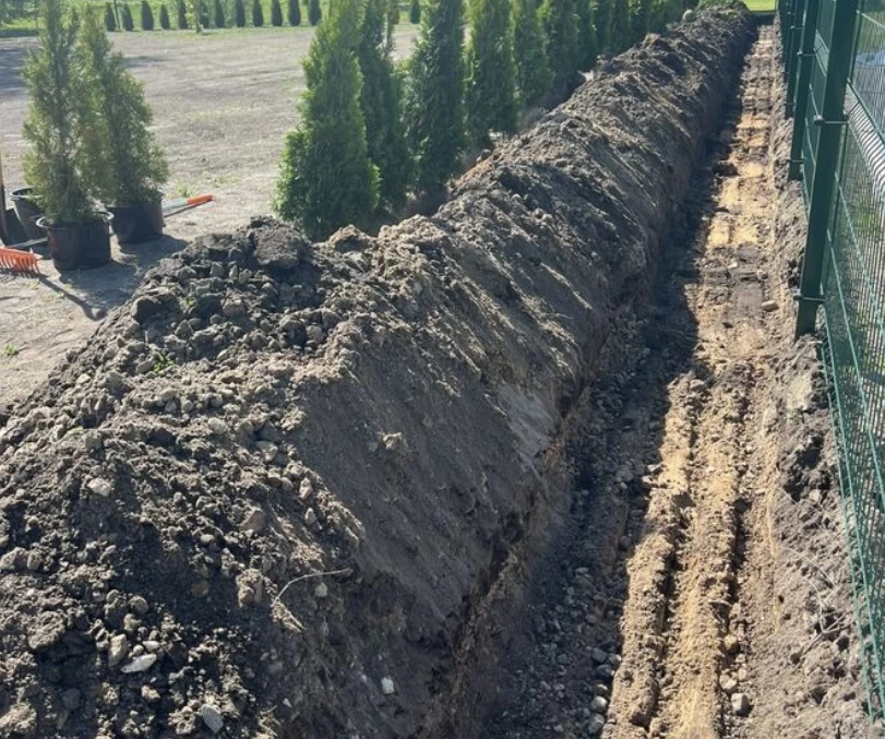Digging trenches