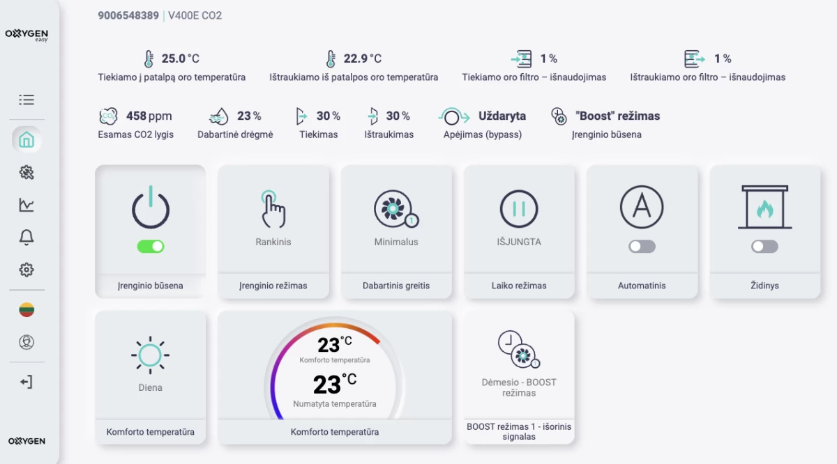 OXYGEN entalpiniai rekuperatoriai