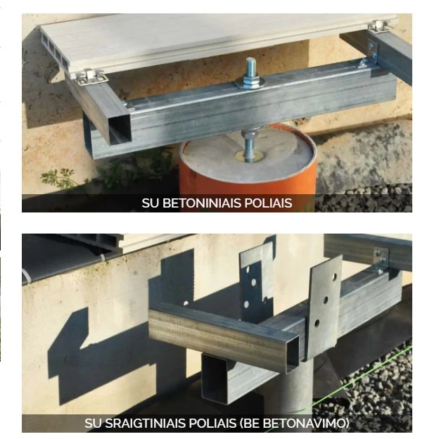 Dvigubo karkaso montavimas ant grunto