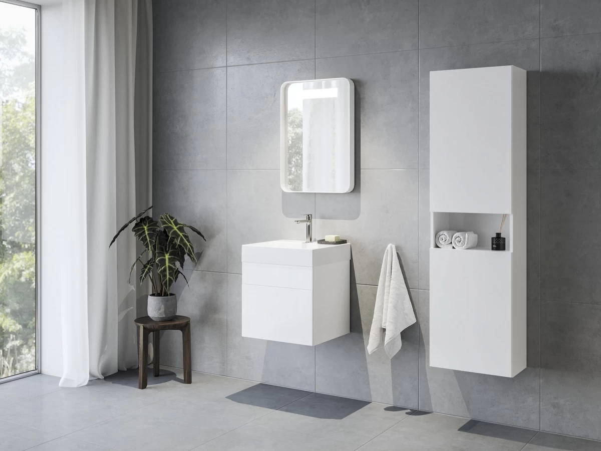 SD Natural 50 spintelė po praustuvu balta SD Natural 50 spintelė po praustuvu balta
