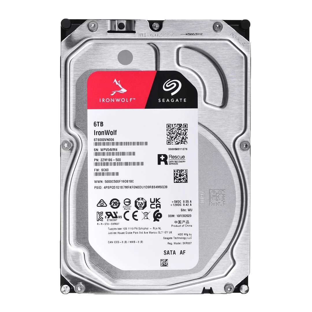 Seagate IronWolf ST6000VN006 internal hard drive 3.5 6000 GB Serial ATA III