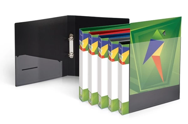 Segtuvas Forpus, A4/30 mm, 2-jų žiedų, Ø 16 mm, plastikinis, juodas  0804-107