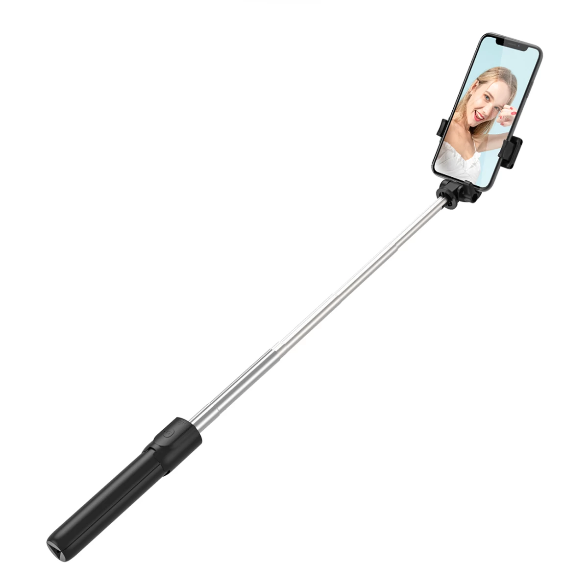 Selfie Lazda Teleskopinė Su Nuotolinio Valdymo Pulteliu Telefono Trikojis Stovas 0,7 M - Juoda