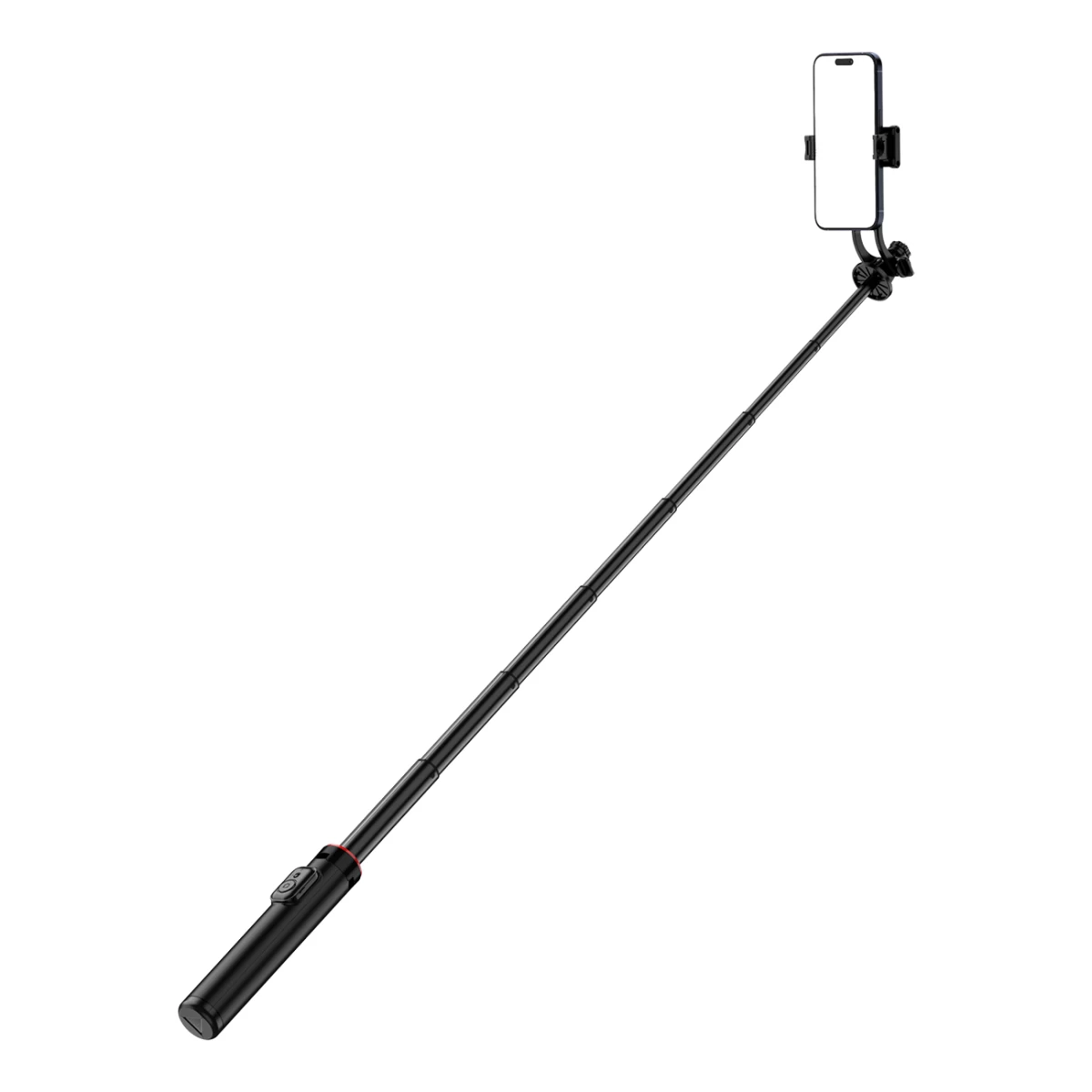 Selfie Lazda Teleskopinė Su Nuotolinio Valdymo Pulteliu Telefono Trikojis Stovas 1,3 M Aliuminis - Juodas Selfie Lazda Teleskopinė Su Nuotolinio Valdymo Pulteliu Telefono Trikojis Stovas 1,3 M Aliuminis - Juodas