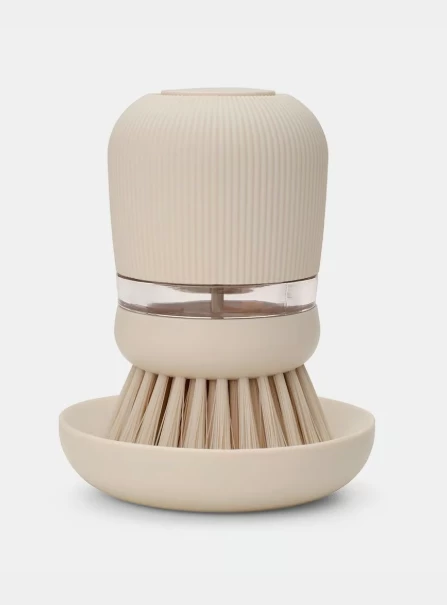 Šepetys su muilo dozatoriumi Brabantia, Soft Beige, 252167