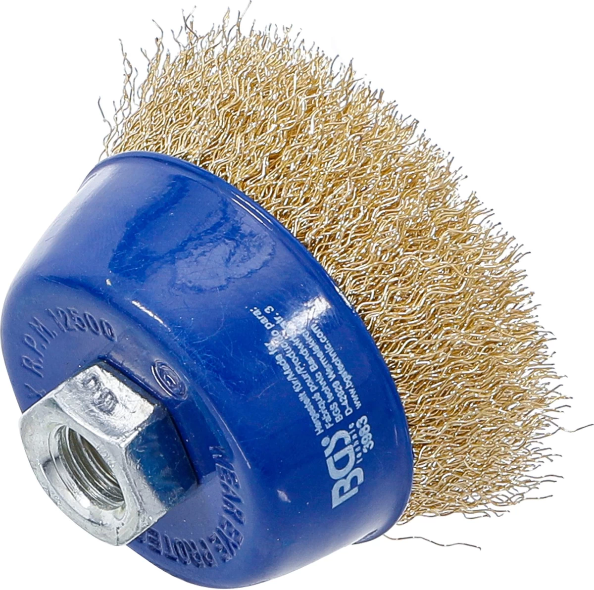 Šepetys vielinis puodo tipo | variuotas M14 x 2 | Ø 75 mm x 57 mm (3983)