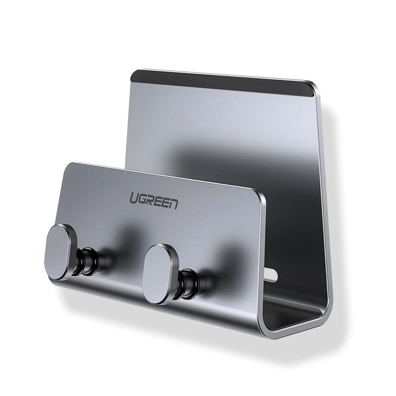 Sieninis Laikiklis Išmaniajam Telefonui, Planšetiniam Kompiuteriui, Lipnus Metalinis Pakabukas Juodas Sieninis Laikiklis Išmaniajam Telefonui, Planšetiniam Kompiuteriui, Lipnus Metalinis Pakabukas Juodas