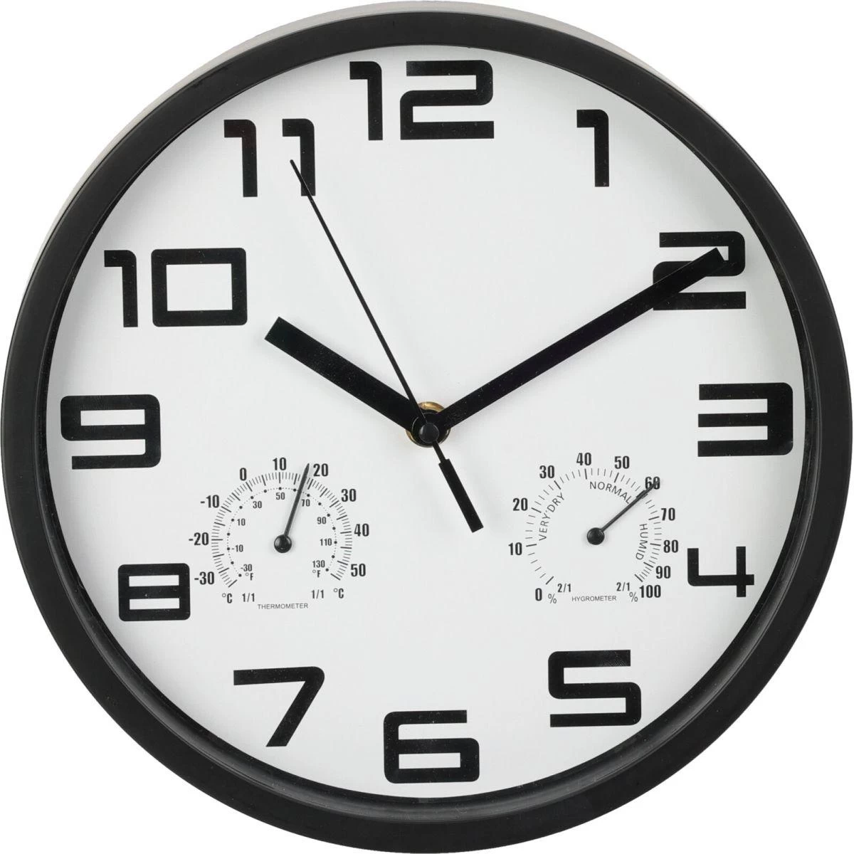Sieninis Laikrodis 25 Cm Su Termometru Baltas
