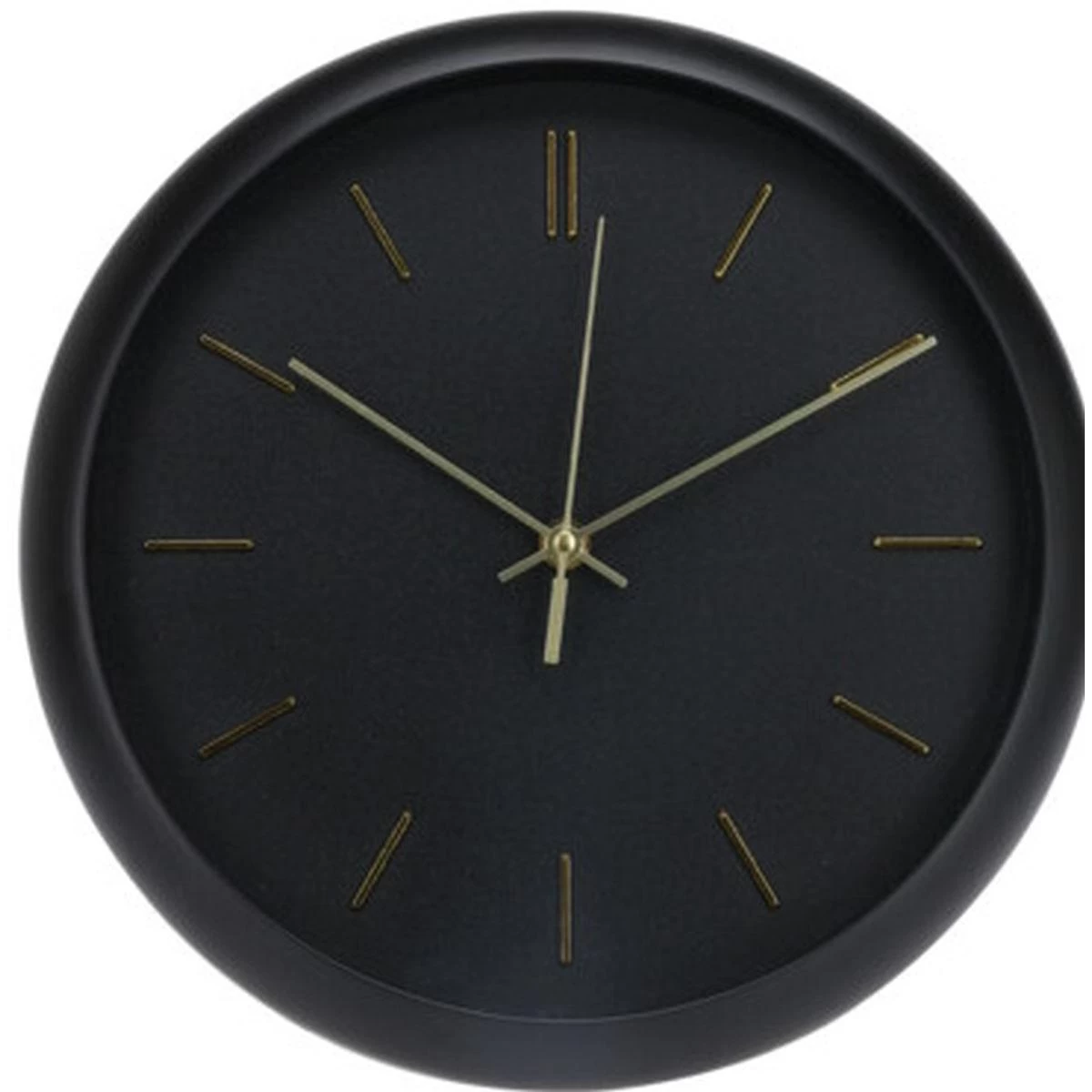 Sieninis Laikrodis Pp 30x4.5cm Black