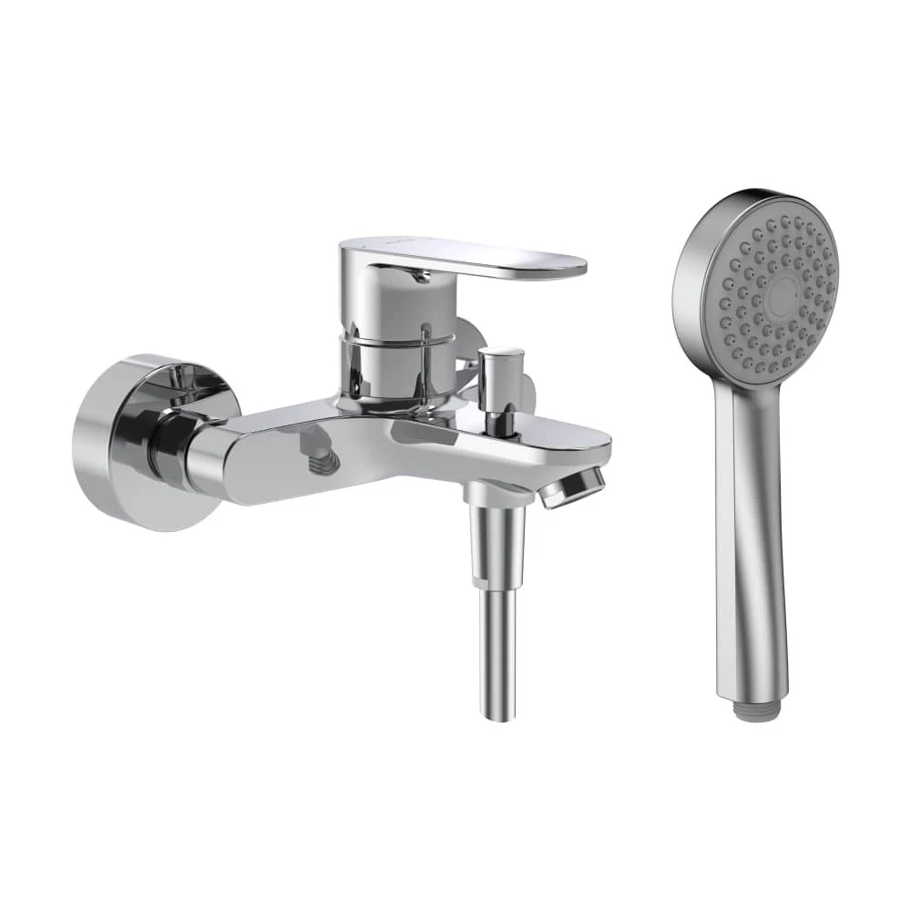 Sieninis vonios maišytuvas LAUFEN PRO X 160 mm, su dušo komplektu, chromas, HF506960100600