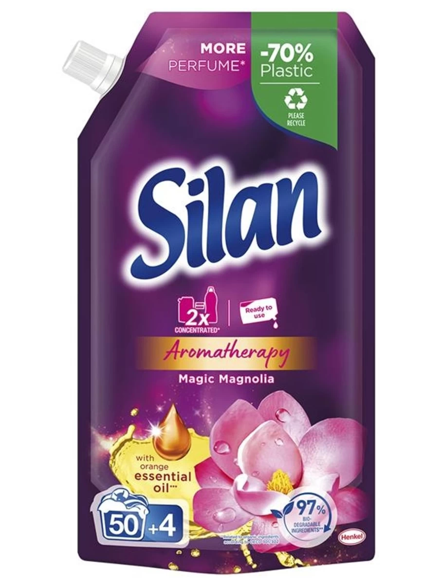 silan Aromatherapy Magic Magnolia Audinių Minkštiklis, Pildomasis, 594 Ml