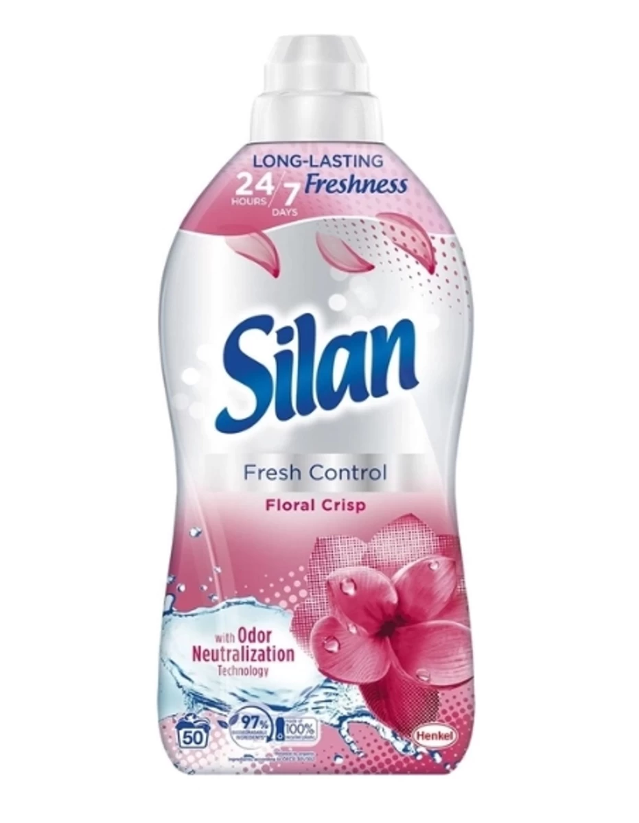 Silan Fresh Control Floral Crisp Audinių Minkštiklis, 1100 Ml