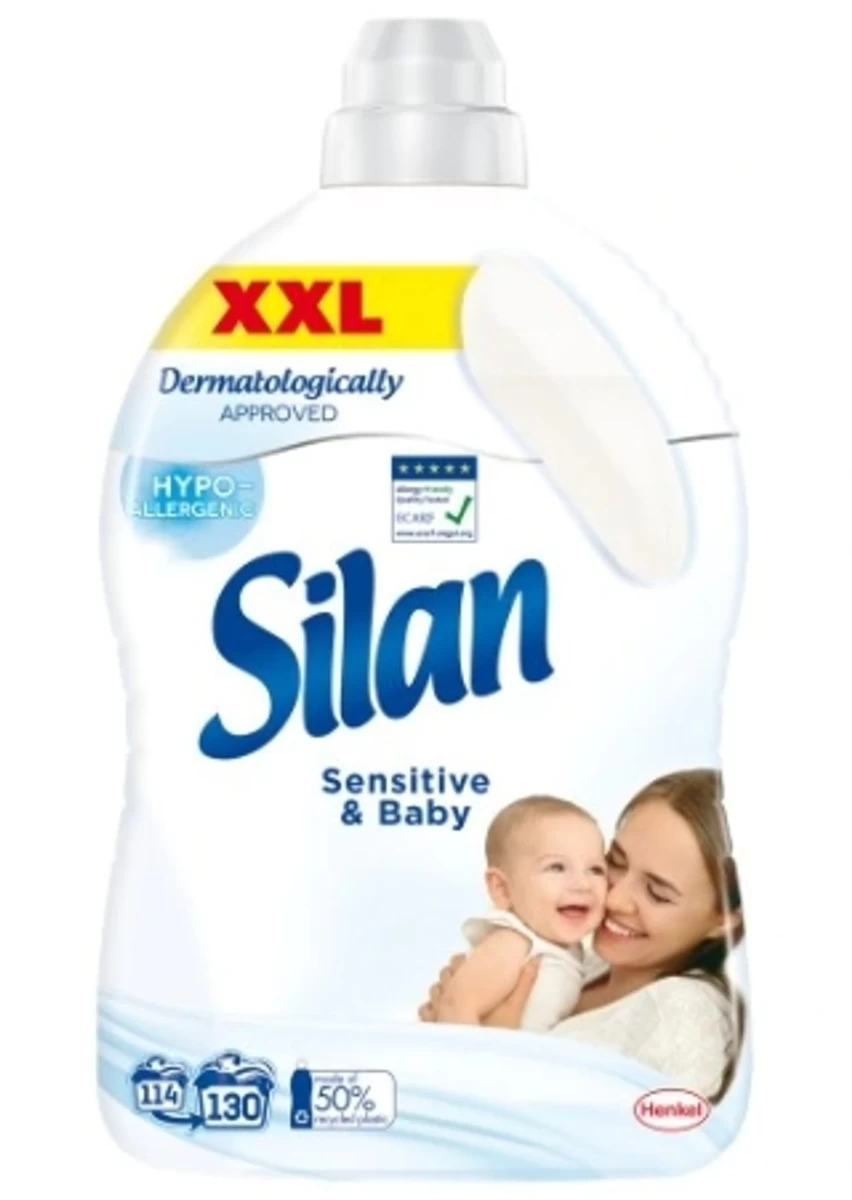 silan, sensitive &amp;amp; Baby Audinių Minkštiklis, 2,86 L.