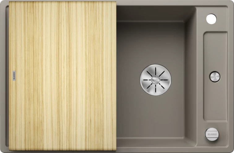 Silgranitinė plautuvė AXIA III 45 S SILG PDUR Tartufo Z.ES InFino M.AF su medine lentele