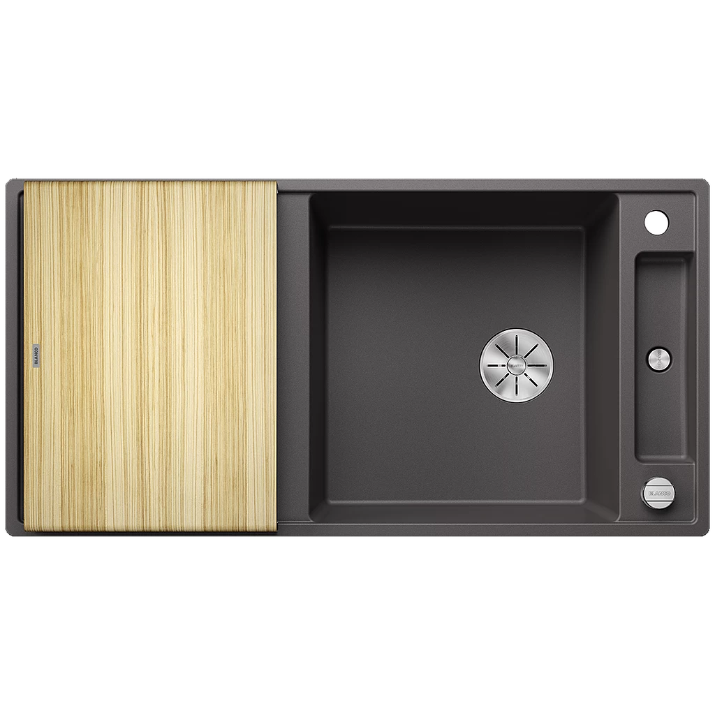 Silgranitinė plautuvė AXIA III XL 6 S SILG PDUR Pilka Z.ES InFino M.AF su pjaustymo lentele