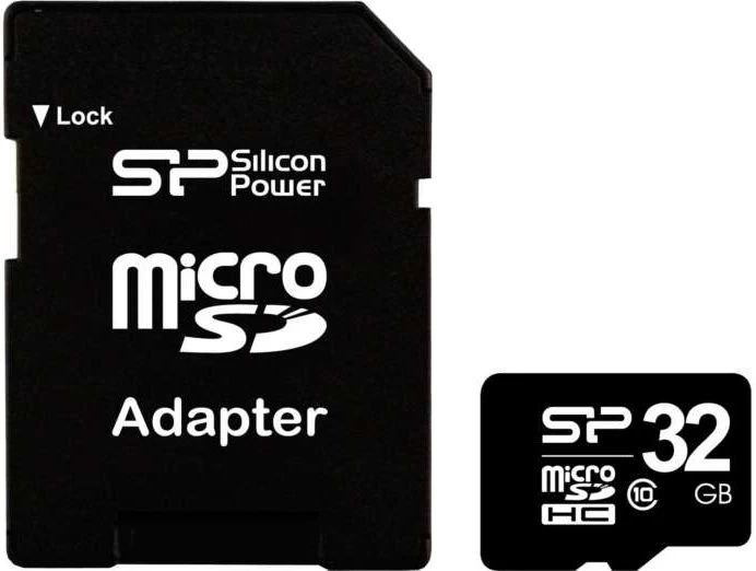 Silicon Power 32 Gb Atminties Kortelės Sd Adapteris