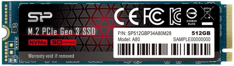Silicon Power P34a80 512gb Ssd (m.2 2280″ /512gb )
