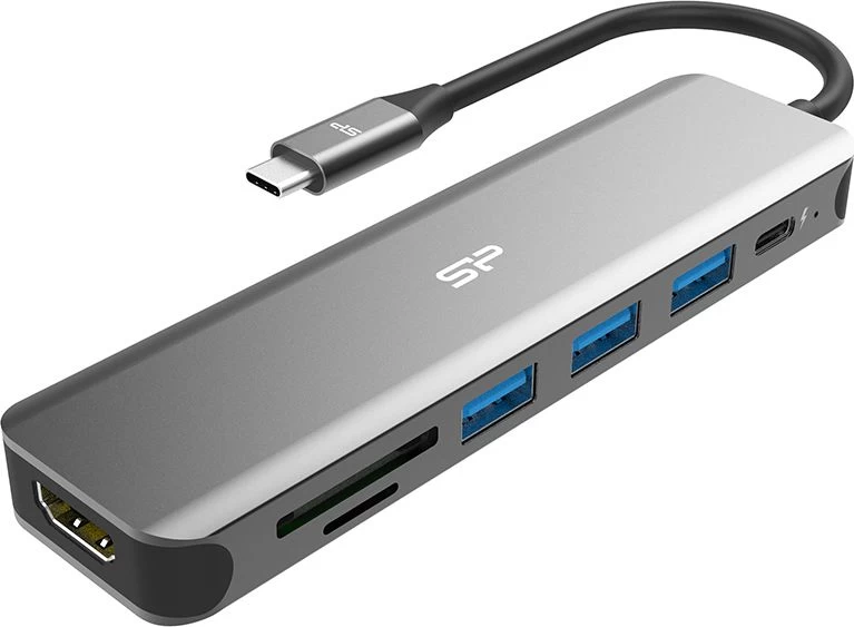 Silicon Power Spu3c07docsu200g (pilka / C Tipo Usb )
