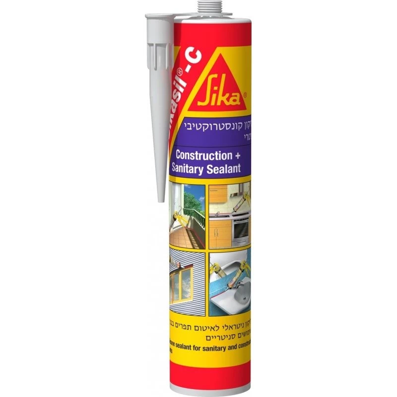 Silikonas SIKA Sikasil C SCA, 300ml bespalvis