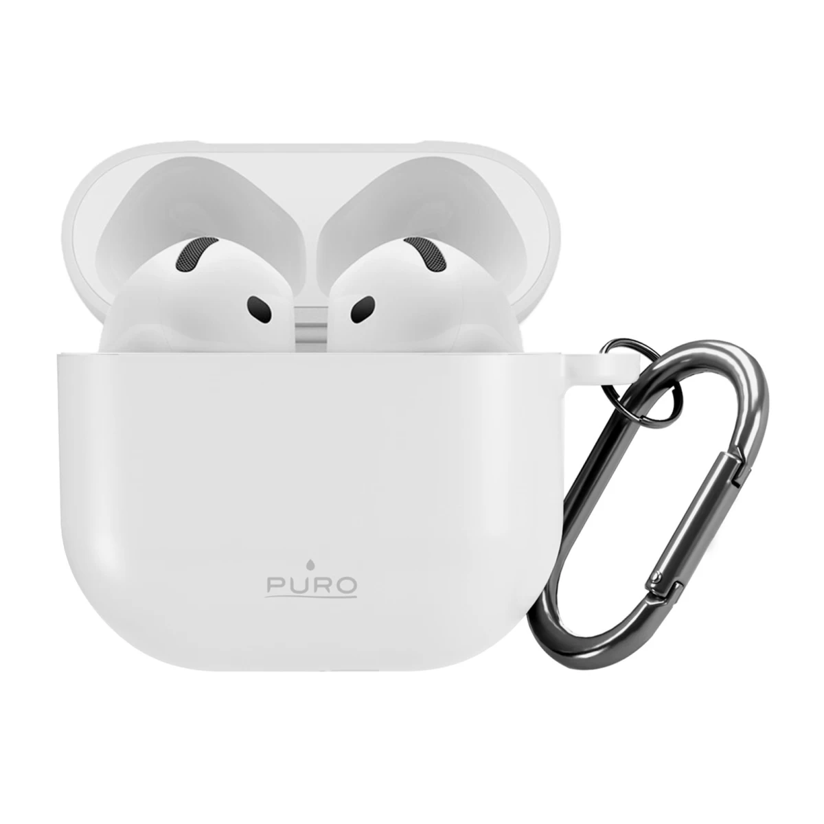Silikoninė airpods 4 Silikoninė įmautė - Balta