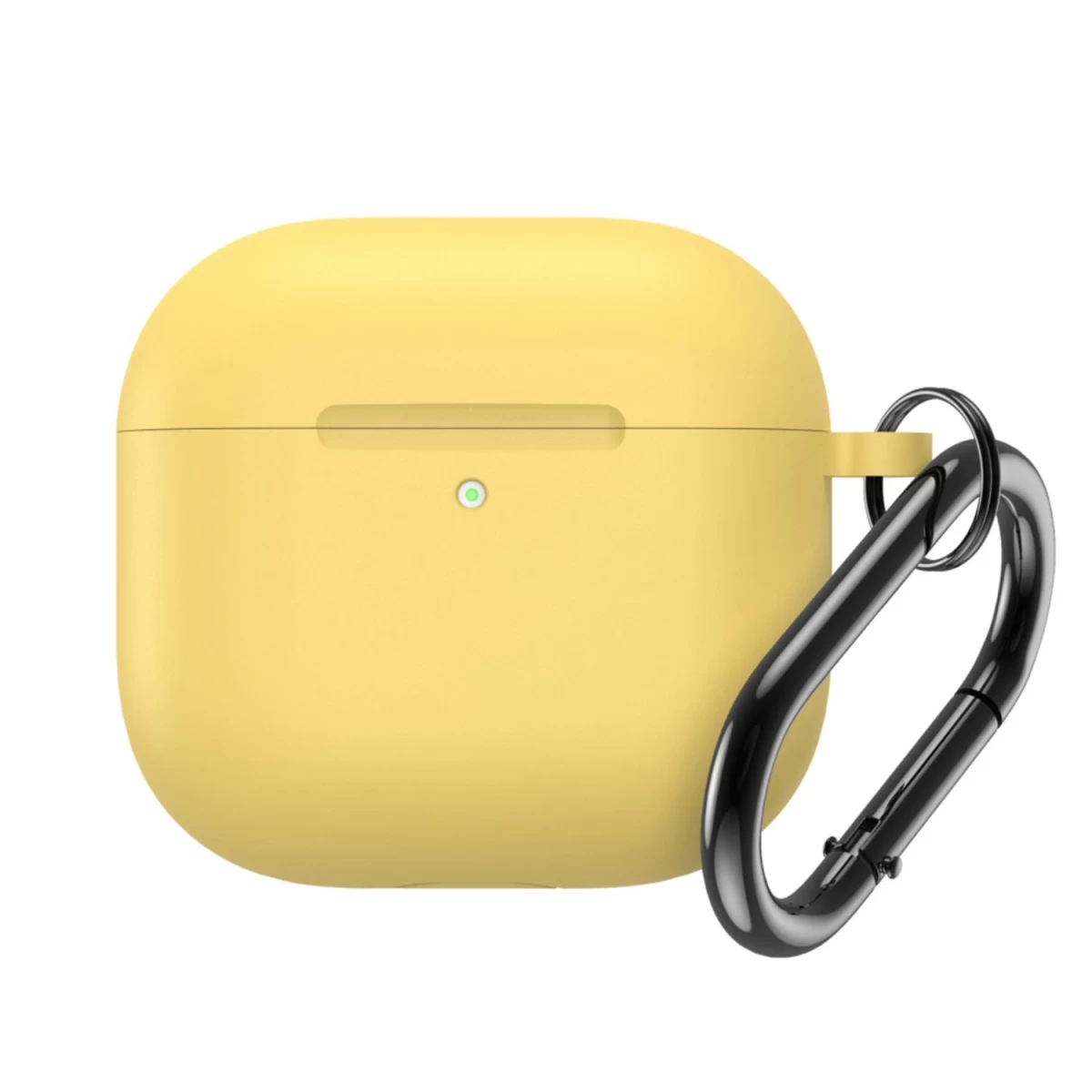 Silikoninė įmautė airpods 4 Su Karabinu - Geltona