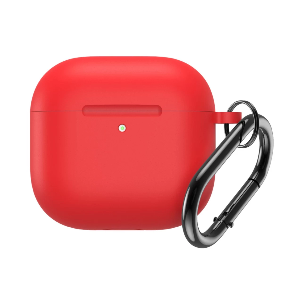 Silikoninė įmautė airpods 4 Su Karabinu - Raudona
