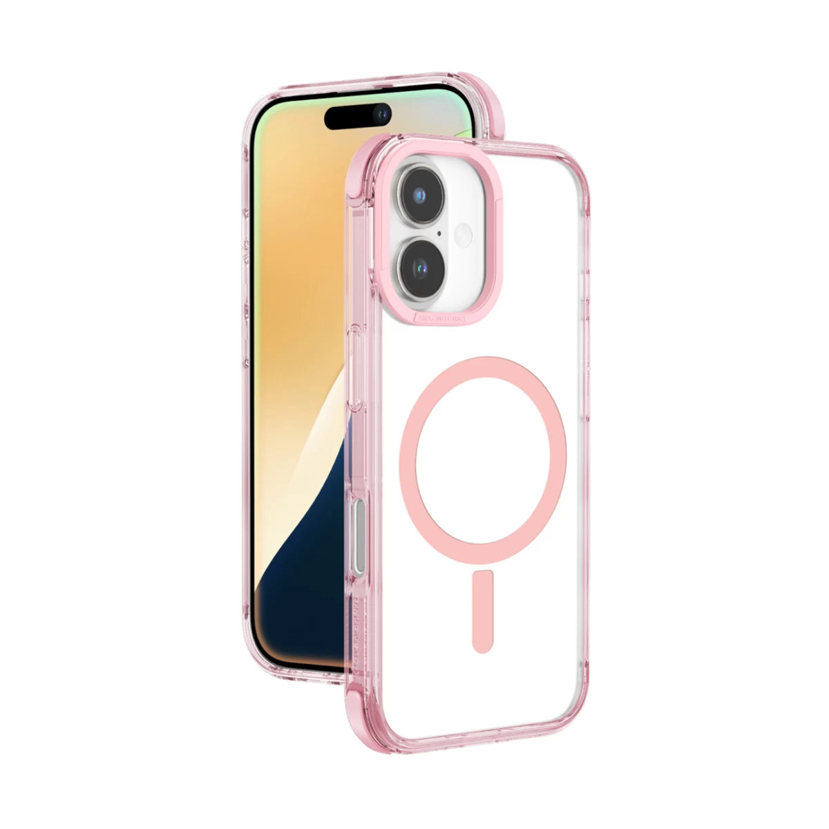 Silikoninė įmautė iphone 16 Omni Mag Case - Tamsiai Rožinė