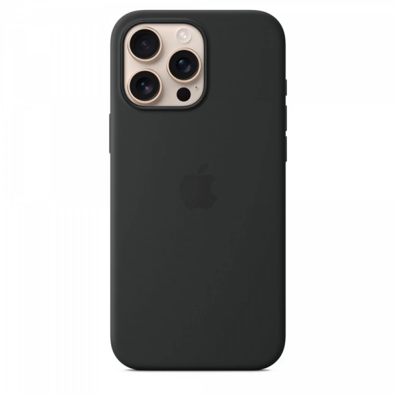 Silikoninė įmautė Su magsafe, Skirta iphone 16 Pro Max - Juoda