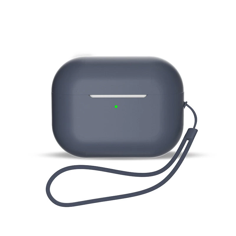 Silikoninis Dėklas airpods 1 / 2 + Riešo Dirželis Mėlynas