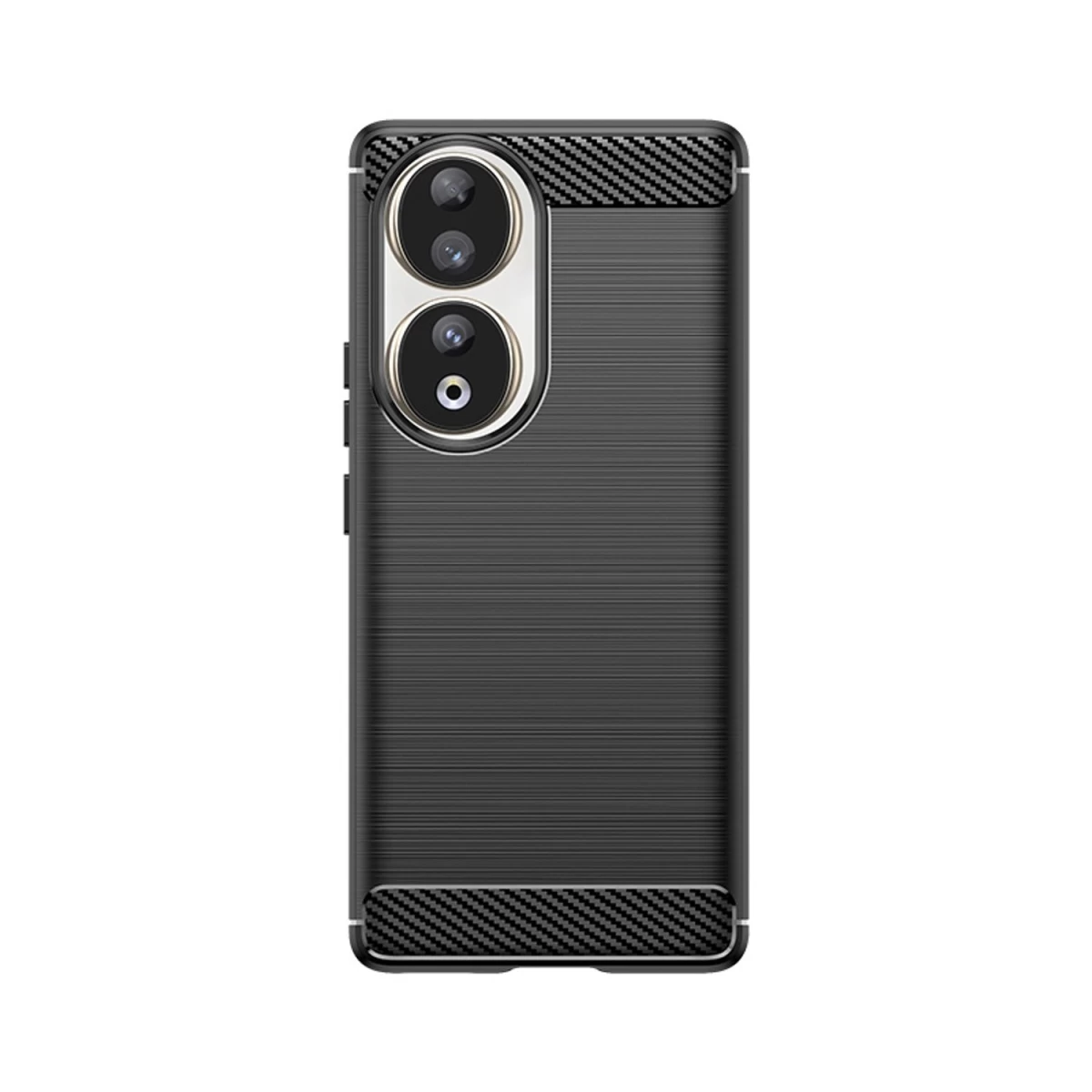 Silikoninis Dėklas Carbon Case For Honor 90 - Juodas