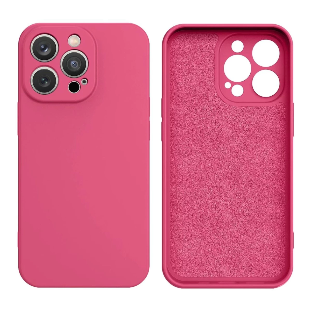 Silikoninis Dėklas iphone 14 Plus Silikoninė įmautė Fuksija