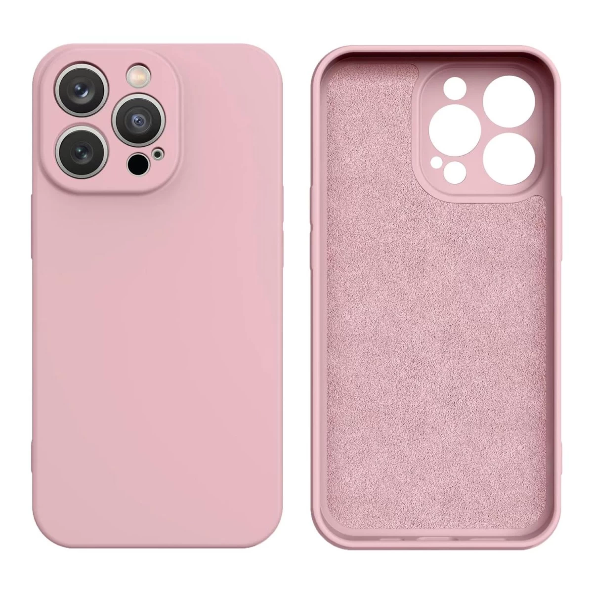 Silikoninis Dėklas iphone 14 Plus Silikoninis Dangtelis Rožinės Spalvos
