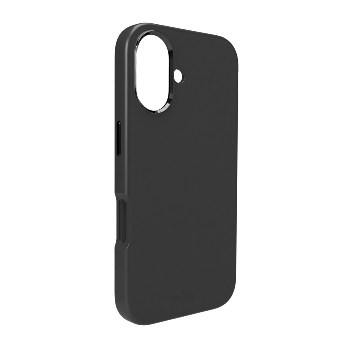 Silikoninis Dėklas iphone 17 Su Kameros Apsauga Ir magsafe Aliuminio Mygtukais - Juodas