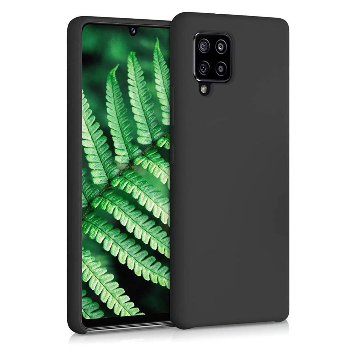 Silikoninis Dėklas Lankstus Silikoninis Dėklas Samsung Galaxy A42 5g Juodas